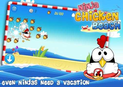 Ninja Chicken Beach screenshot 7