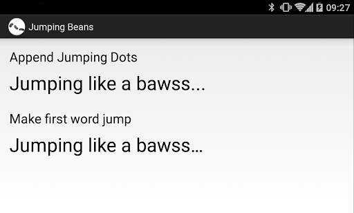 JumpingBeans demo screenshot 2