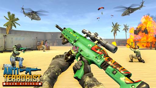 Anti Terrorist Gun Strike Game 8 تصوير الشاشة