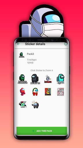 WAStickerApps - Among US Cute And Funny Stickers screenshot 2