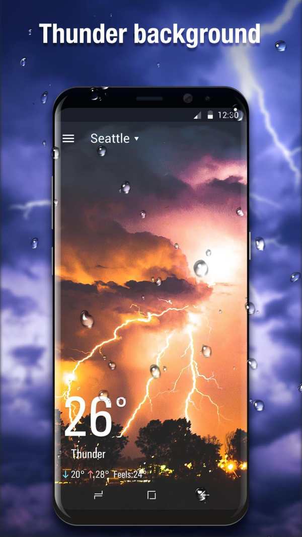 3D Weather Live Wallpaper for Free screenshot 3