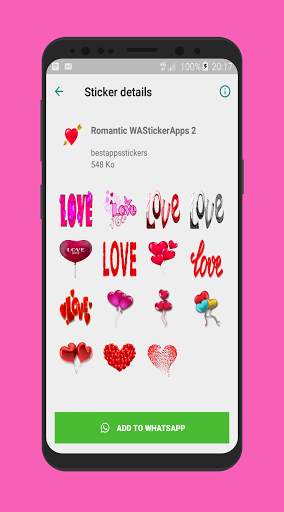 Romantic Stickers For Whatsapp 💖 - WAStickerApp💖 screenshot 10