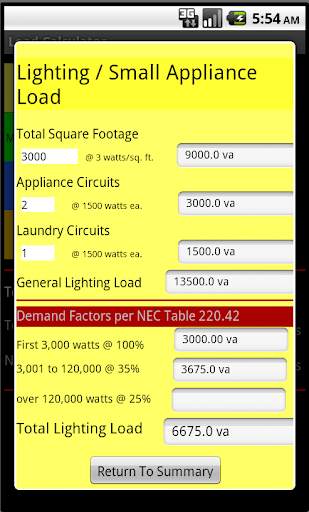 Load Calculator screenshot 2