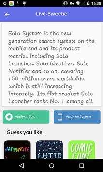 Cute Font font #1 - Solo Font screenshot 1