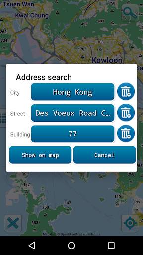 Map of Hong Kong offline screenshot 3