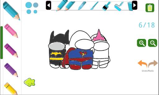 Coloring Among Us screenshot 3