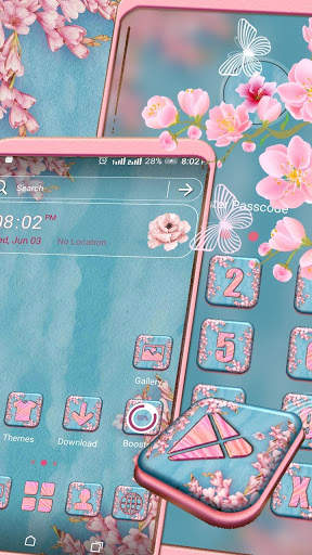 Pink Spring Flowers Launcher Theme screenshot 5