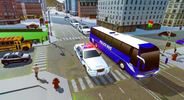 Polisi Bus Driving Sim 2018 - Tawanan Transporter screenshot 10
