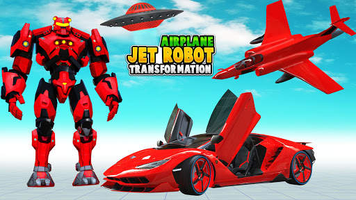 Airplane Jet Robot Car Transform : Car Robot Games screenshot 2