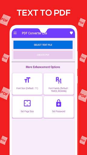 Pdf Converter Lite- Create PDF, Text To PDF screenshot 4