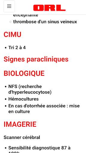 O R L (Oto-Rhino-Laryngologie) screenshot 9