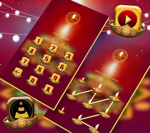 Happy Diwali Launcher Theme 6 تصوير الشاشة