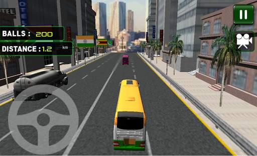 Cricket World Cup Bus Racing screenshot 1