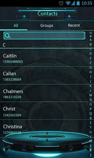 GO SMS PRO TECHNOLOGY THEME EX screenshot 5
