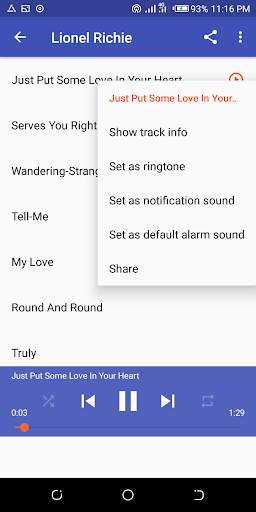 Lionel Richie Songs screenshot 5