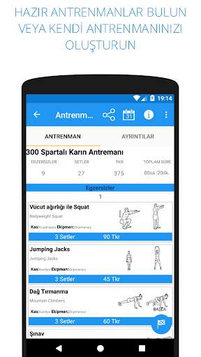 Antrenmanım - Vücut Geliştirme ve fitness program screenshot 4