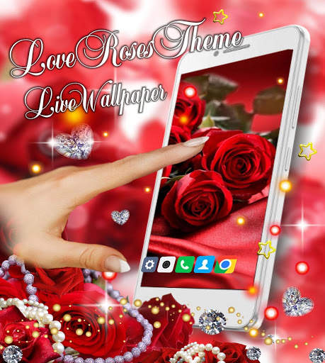 Love Roses Theme live wallpapar screenshot 1