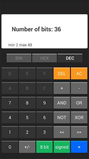 Binary Calculator 3 تصوير الشاشة