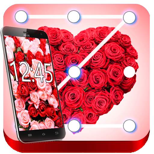 Red Rose Diamond Lock Screen Pattern & Passcode 5.06