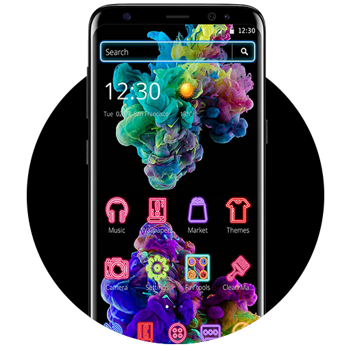 Fancy Color Splash Smoke Theme icon