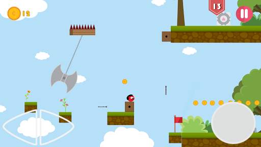 Super Red Jump Ball Mr Mustach screenshot 1