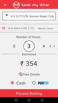 Book my driver : Driver services, hire a driver screenshot 2