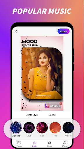 Love.ly - Lyrical video status maker app screenshot 4
