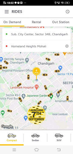Dash Cabs screenshot 1