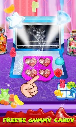 Color Rainbow Sweet Gummy Candy Maker Game screenshot 4