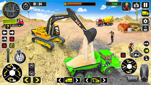 cát máy xúc giả lập trò chơi screenshot 2
