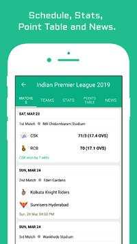 CricScore - Live cricket score, Schedule,World cup screenshot 2