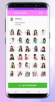 Stickers for whatsapp kpop - WAStickerApps Pro screenshot 5