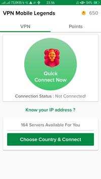 VPN Mobile Legend screenshot 1