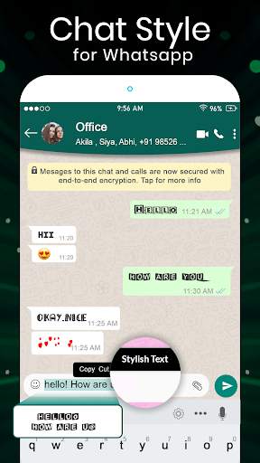Chat Style For WhatsApp 2021 : Stylish Font screenshot 3