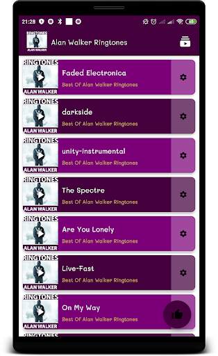 Popular Ringtones By Alan Walker screenshot 2