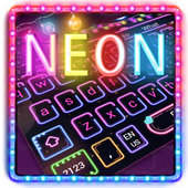 Funkelnde Neonlicht-Tastatur icon