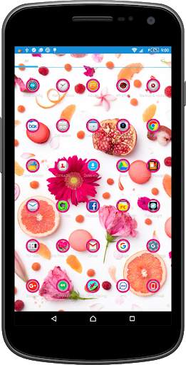 Girly Pink Theme & Launcher screenshot 2
