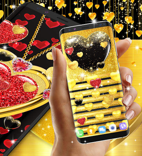 Gold glitter live wallpaper screenshot 6