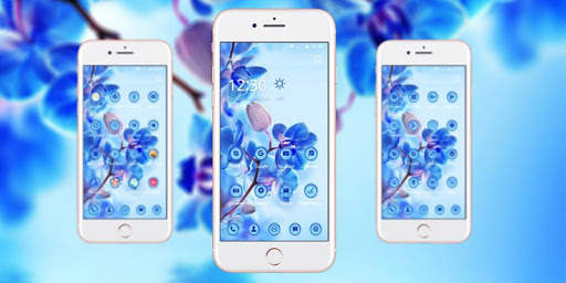 Blue Flower Nature Theme screenshot 4