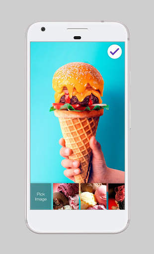 Creative Sandwich Ice Cream Wallpaper PIN Lock screenshot 3