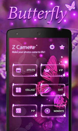 Z CAMERA BUTTERFLY THEME screenshot 1