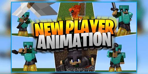 New Player Animation addon for Minecraft PE screenshot 1