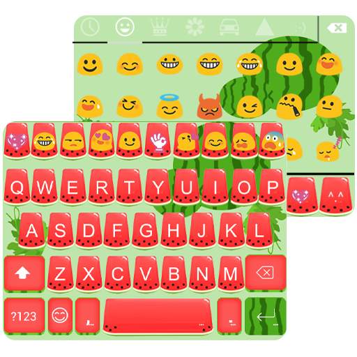 Sweet Watermelon Vitamin Emoji Keyboard Skin 1.1.5