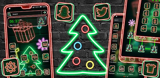 Christmas Neon Theme screenshot 8