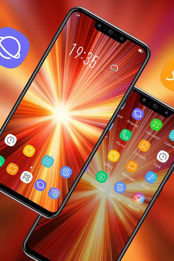 Latest Galaxy note 10 radiation theme hd launcher screenshot 1