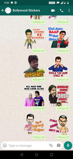 Animated Bollywood Stickers for WhatsApp screenshot 1