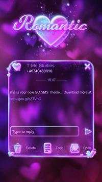 Romantic GO SMS screenshot 1
