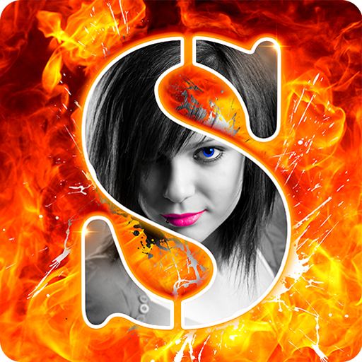 Fire Text Photo Frame - Fire Photo Frames icon