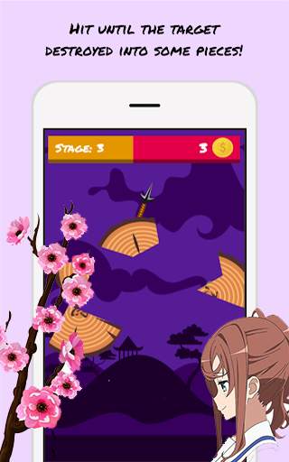 Melempar Senjata Ninja screenshot 2