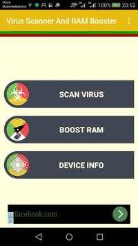 Virus Scanner And RAM Booster screenshot 3